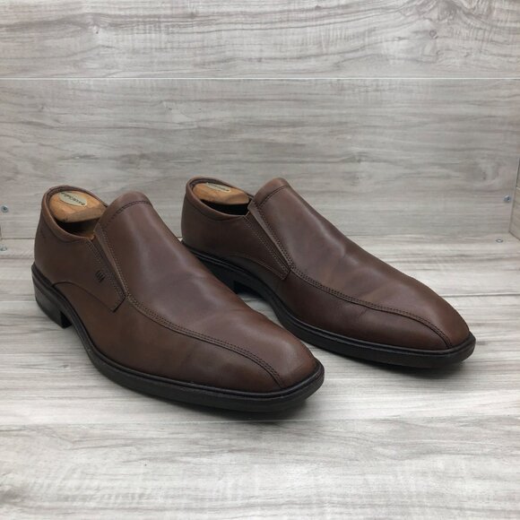 Ecco Loafers Mens EU 46 Brown Leather Slip On Shoes main image 6